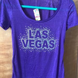 Lucky Las Vegas / Sin City Burnout Rhinestone Top
